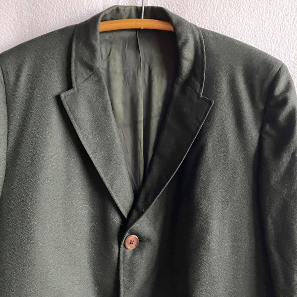 1960s Men's Black & Blue Topcoat - Picture 2 of 15